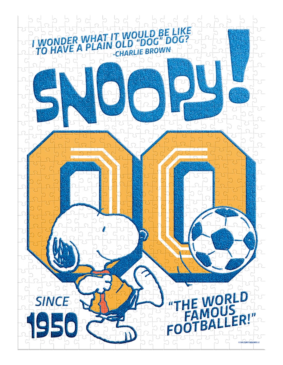 Rompecabezas Edición limitada Peanuts Futbol II aterciopelado Novelty 500 piezas
