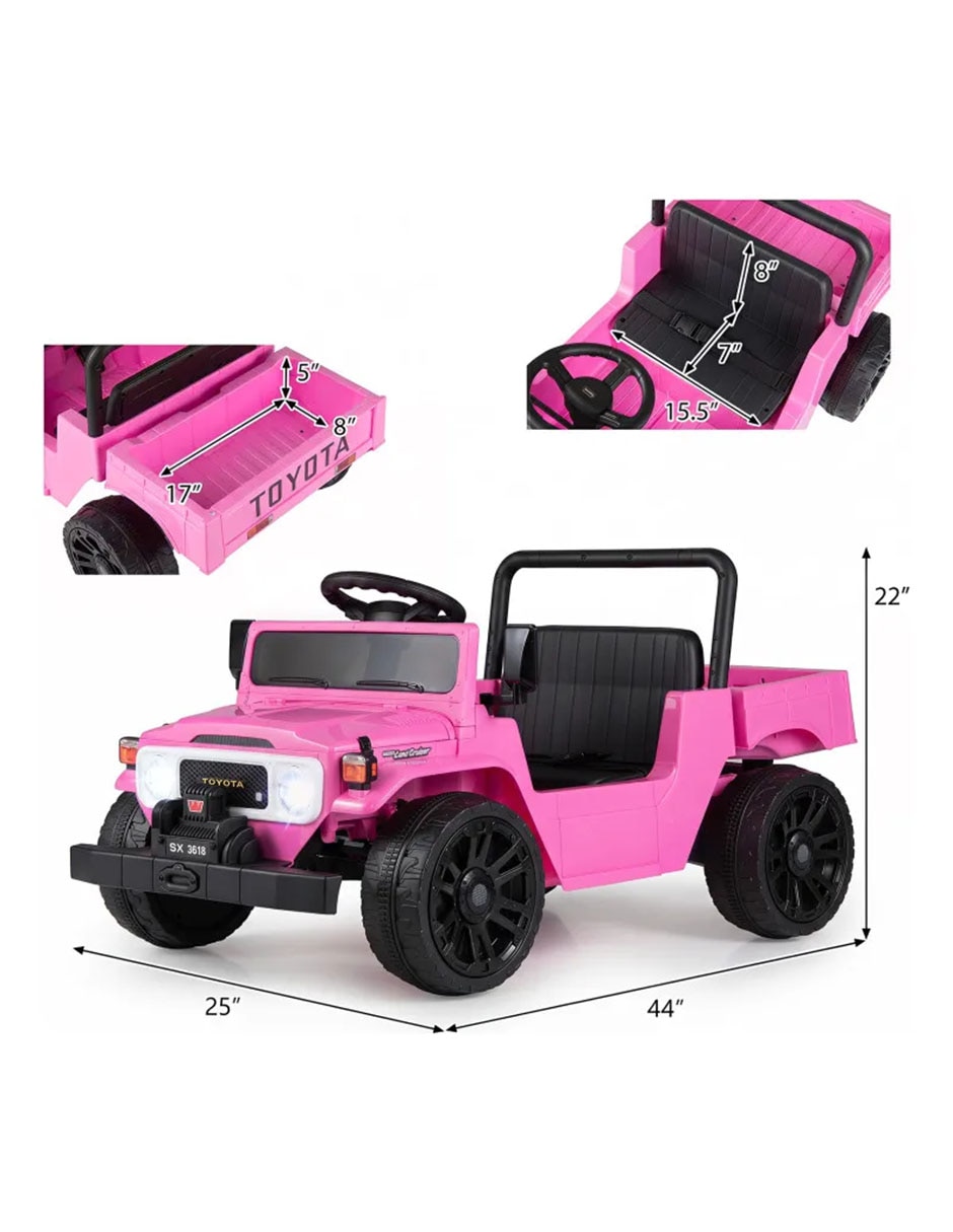 Carro montable con control remoto recargable