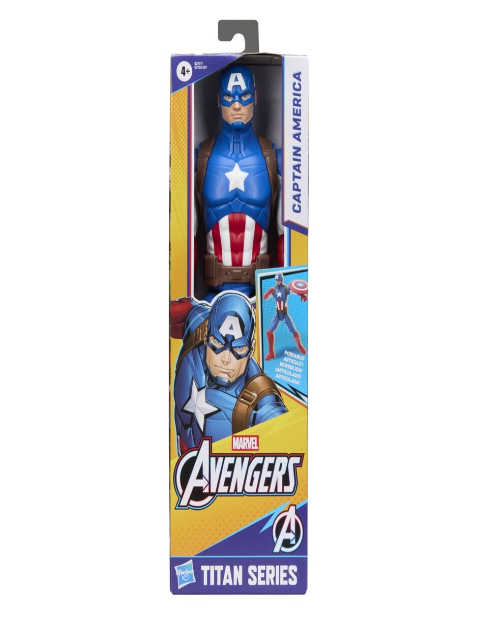 Figura de acción artículada : Avengers Capitán América Titan Hero 6