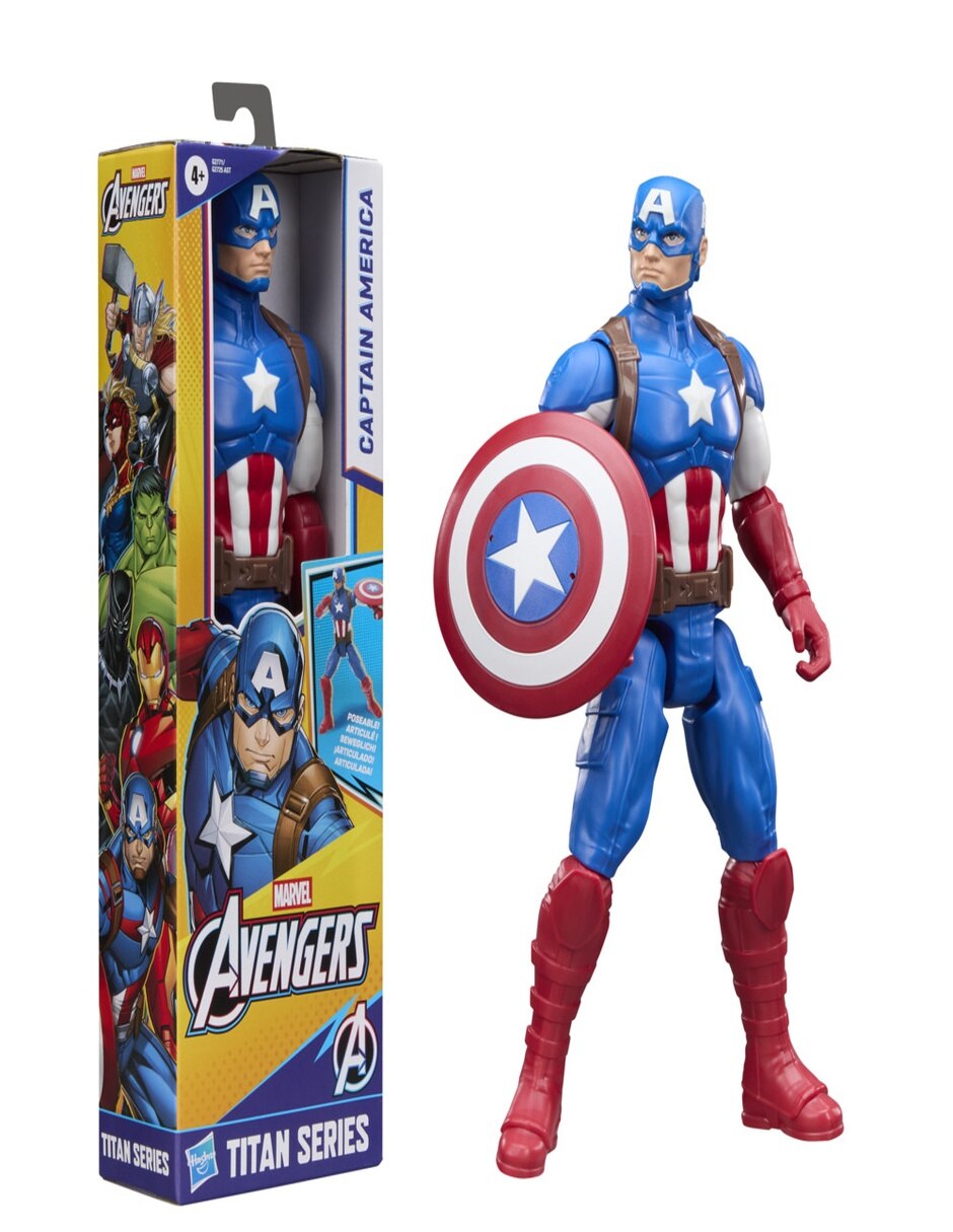 Figura de acción artículada : Avengers Capitán América Titan Hero 3