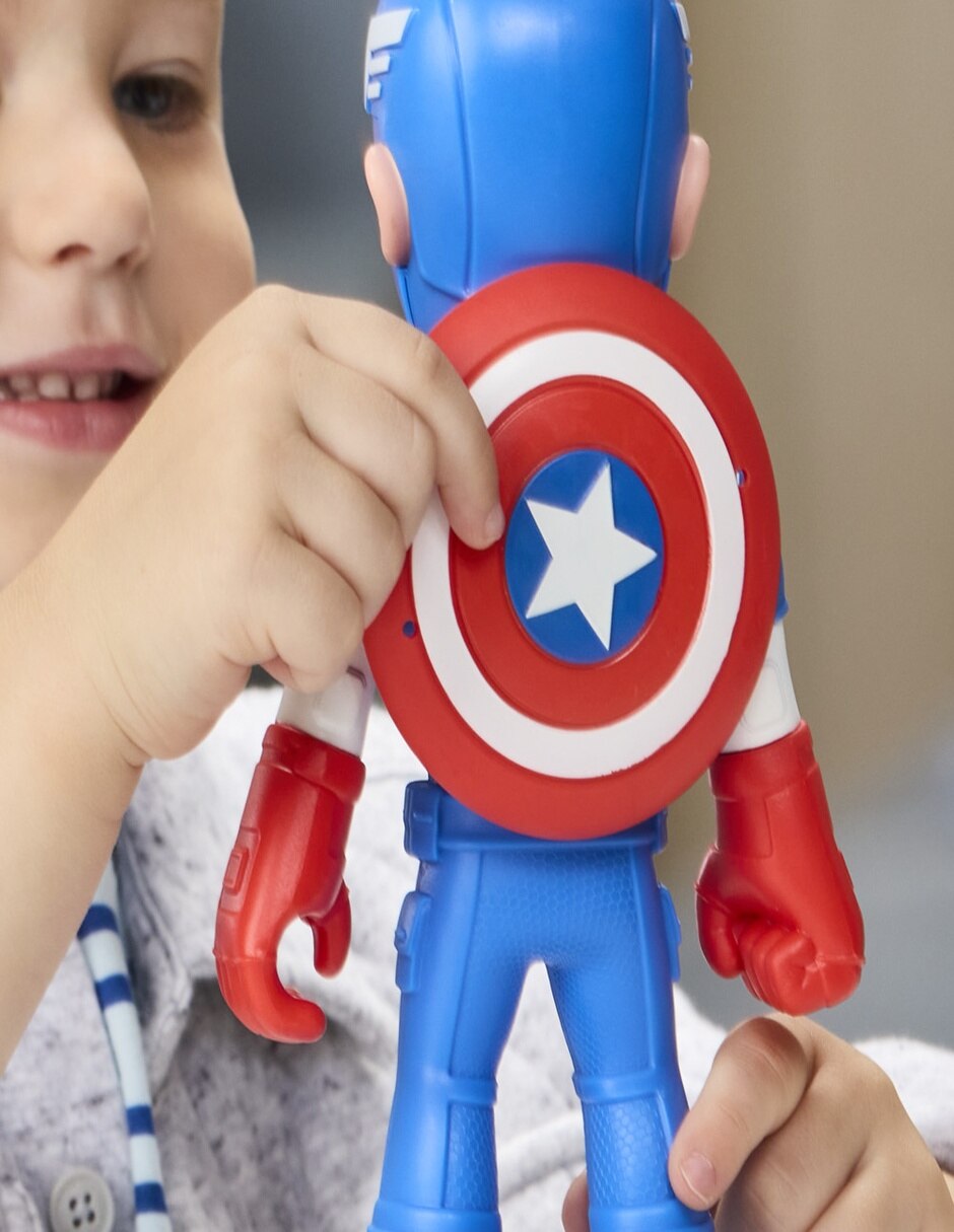Figura de acción artículada Spidey and his amazing friends Steve Rogers/Captain America 6