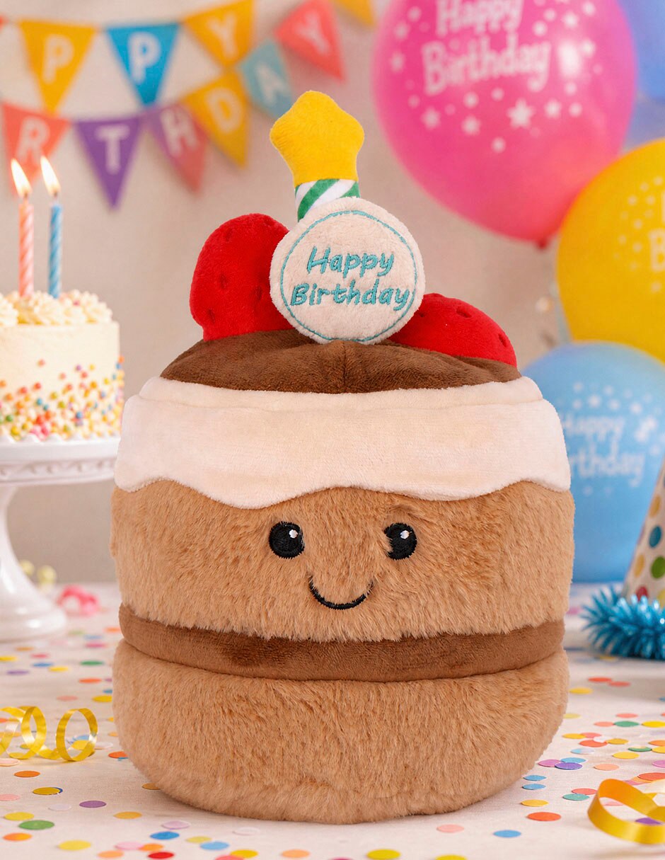 Peluche de pastel de 23 cm