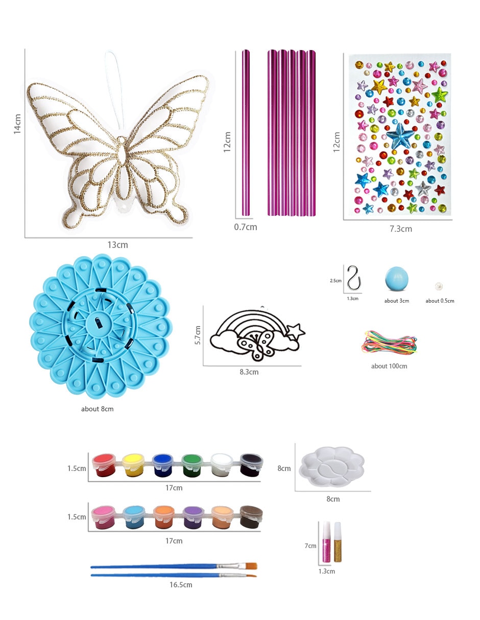 Diy campana de viento de mariposa 5