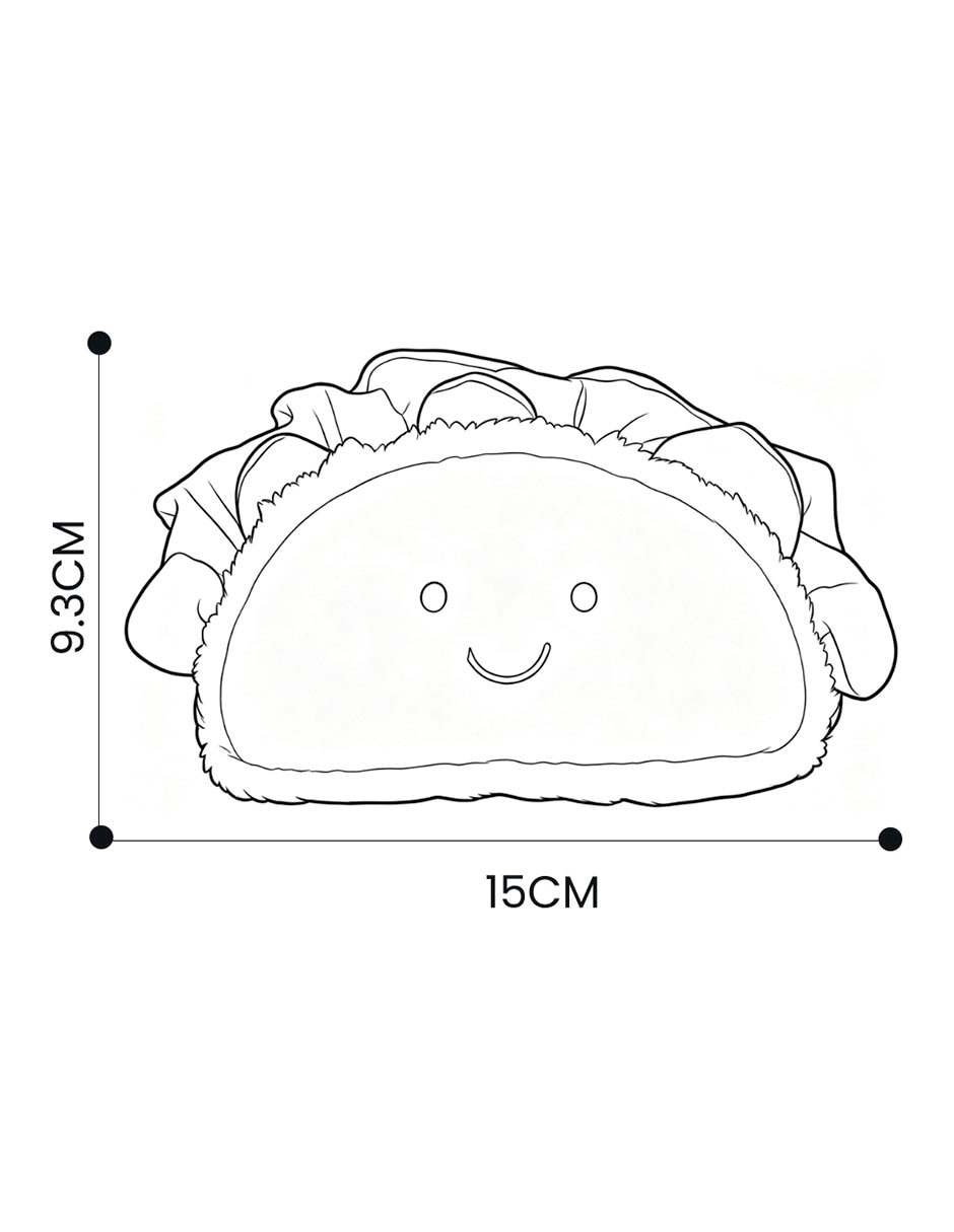 Peluche de taco de 13 cm 5