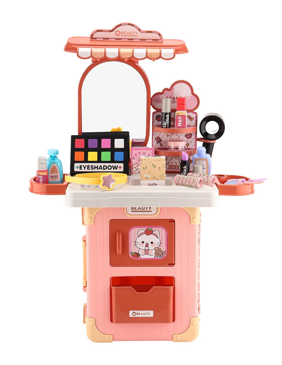 Maleta salón de belleza juego de rol para niños
