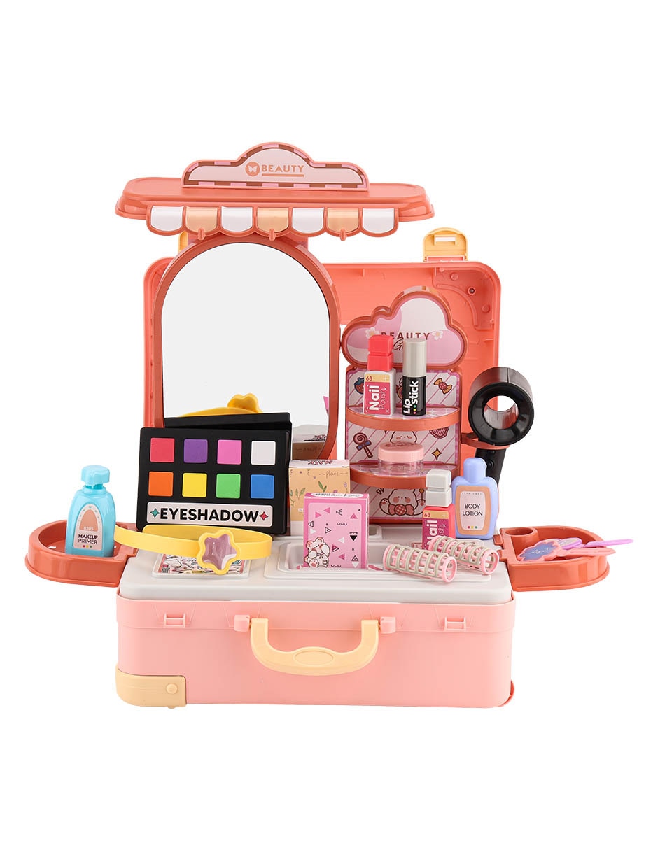 Maleta salón de belleza juego de rol para niños