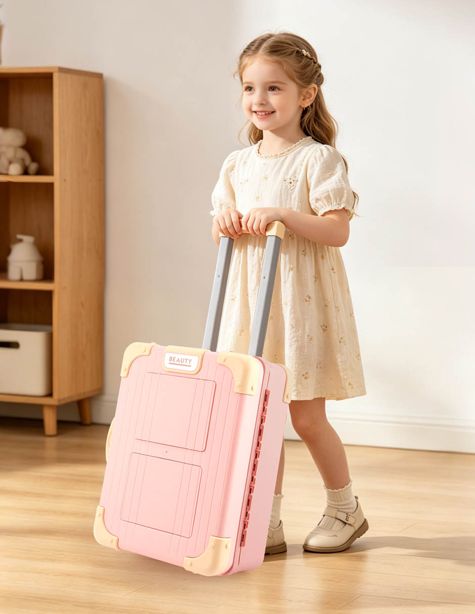 Maleta salón de belleza juego de rol para niños 7
