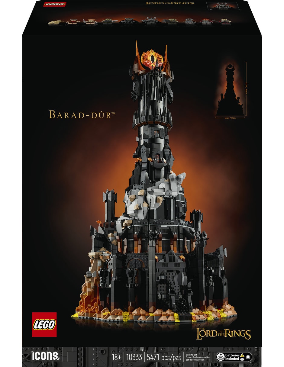 Set construcción lego the lord of the rings: barad-dûr 10333 icons 3