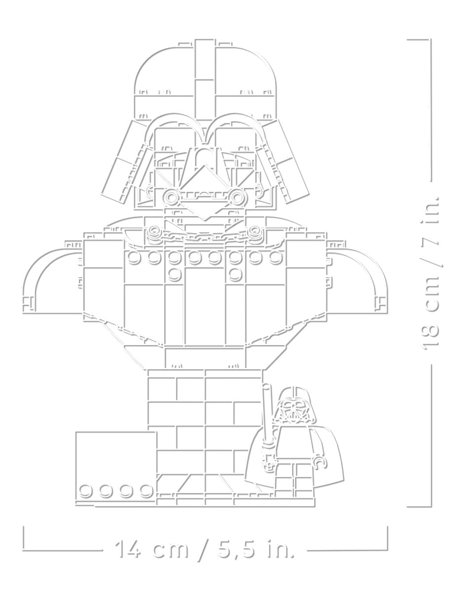 Set construcción lego  busto dart vader  75439 star wars tm 3