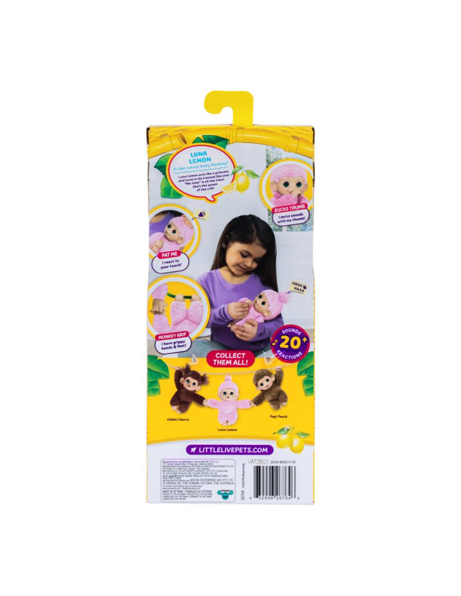 Peluche De Mono Little Live Pets Little Live Pets De 19 Cm