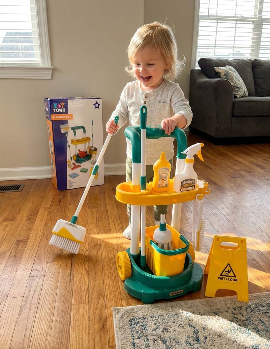 Kit de limpieza juego de rol para niños 2