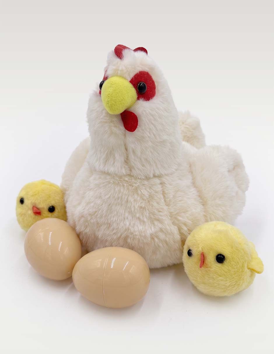Peluche de gallina 20 cm