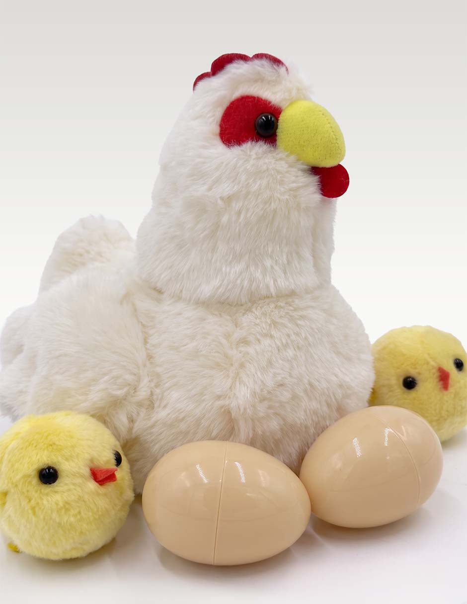 Peluche de gallina 20 cm 2