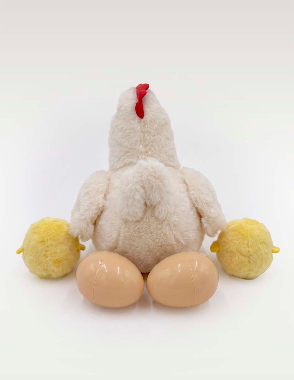 Peluche de gallina 20 cm 3