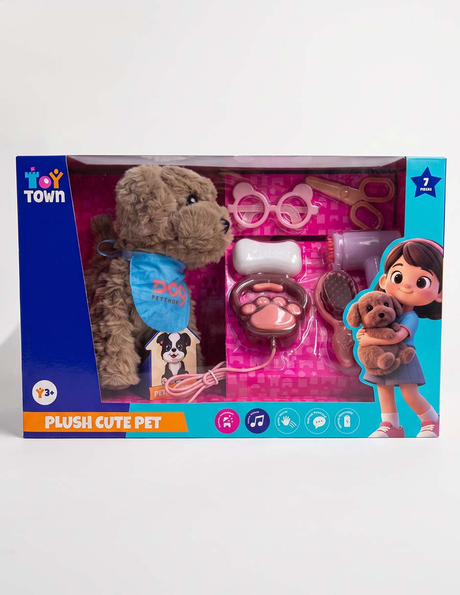 Peluche de perro de 25 cm