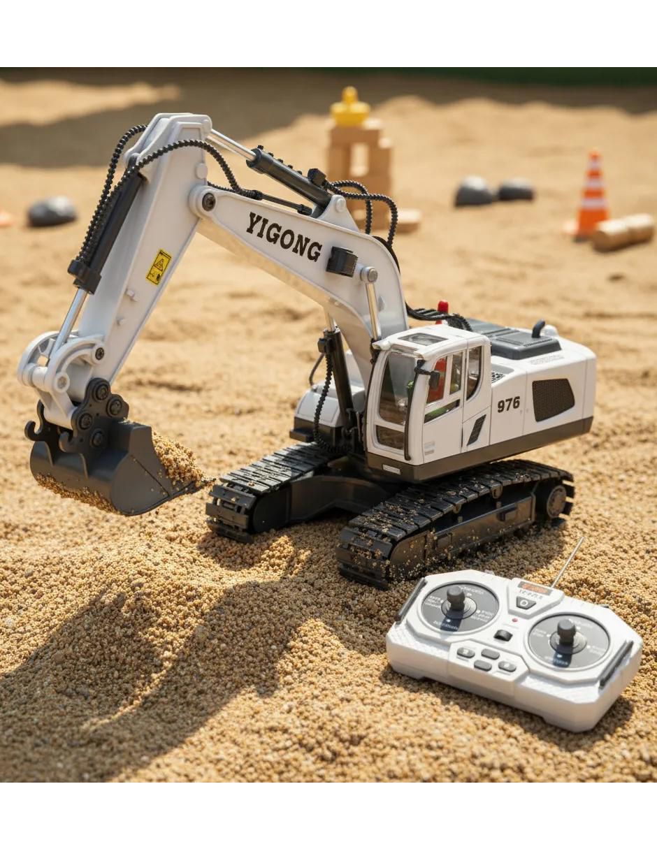 Excavadora a control remoto