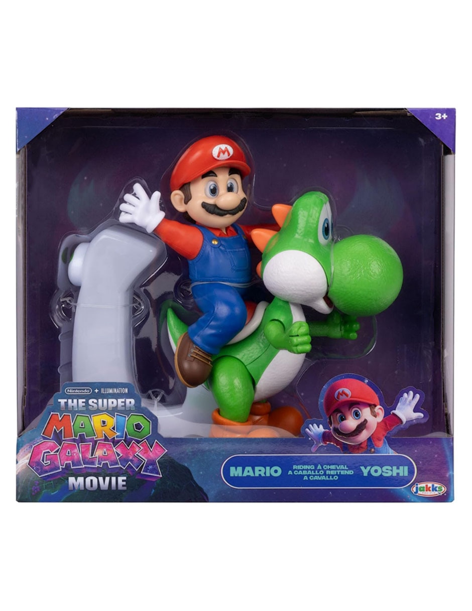 Figura de acción articulada The Super Mario Galaxy movie Mario y Yoshi 5