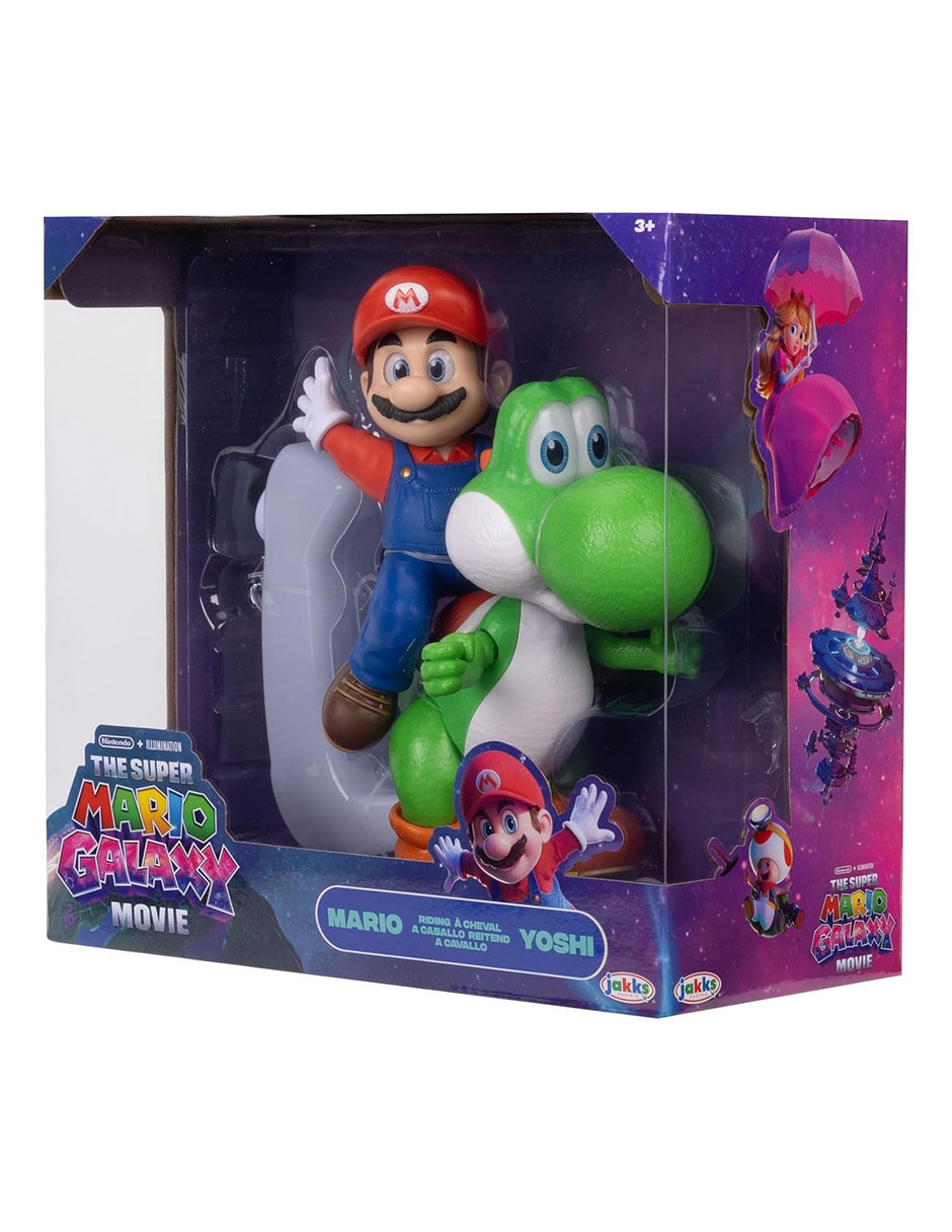 Figura de acción articulada The Super Mario Galaxy movie Mario y Yoshi 4