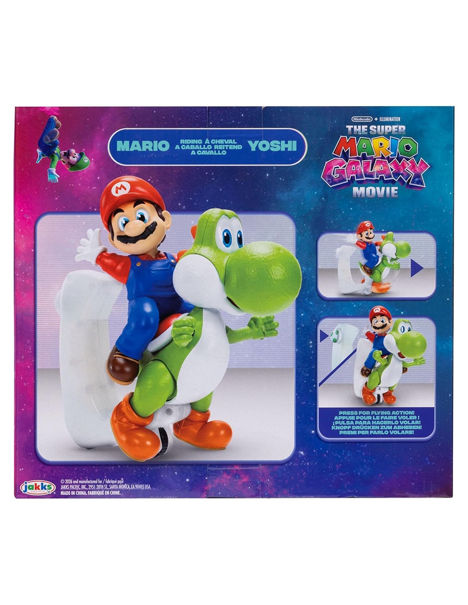 Figura de acción articulada The Super Mario Galaxy movie Mario y Yoshi 7