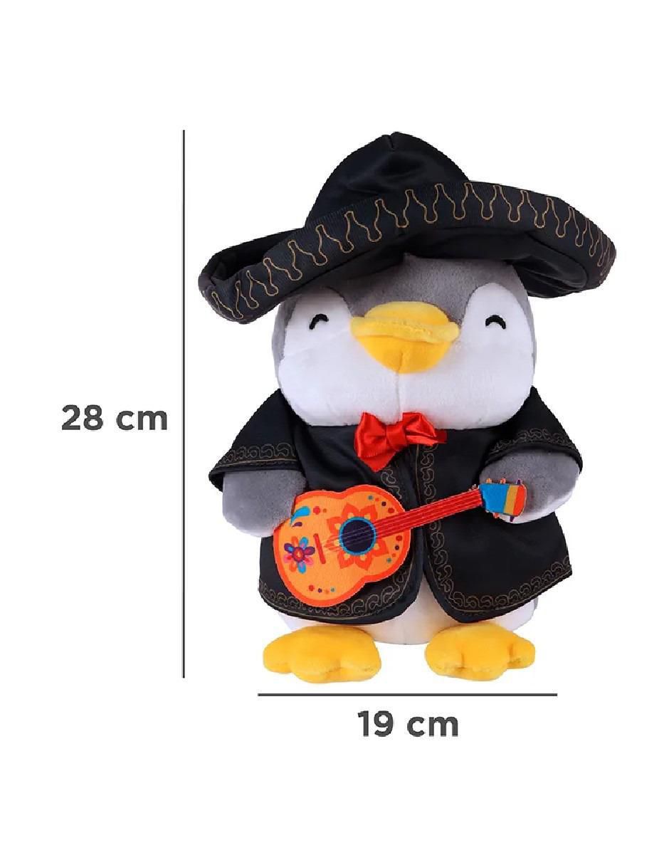 Peluche de pingüino Güish Mariachi Mexicano de 28 cm