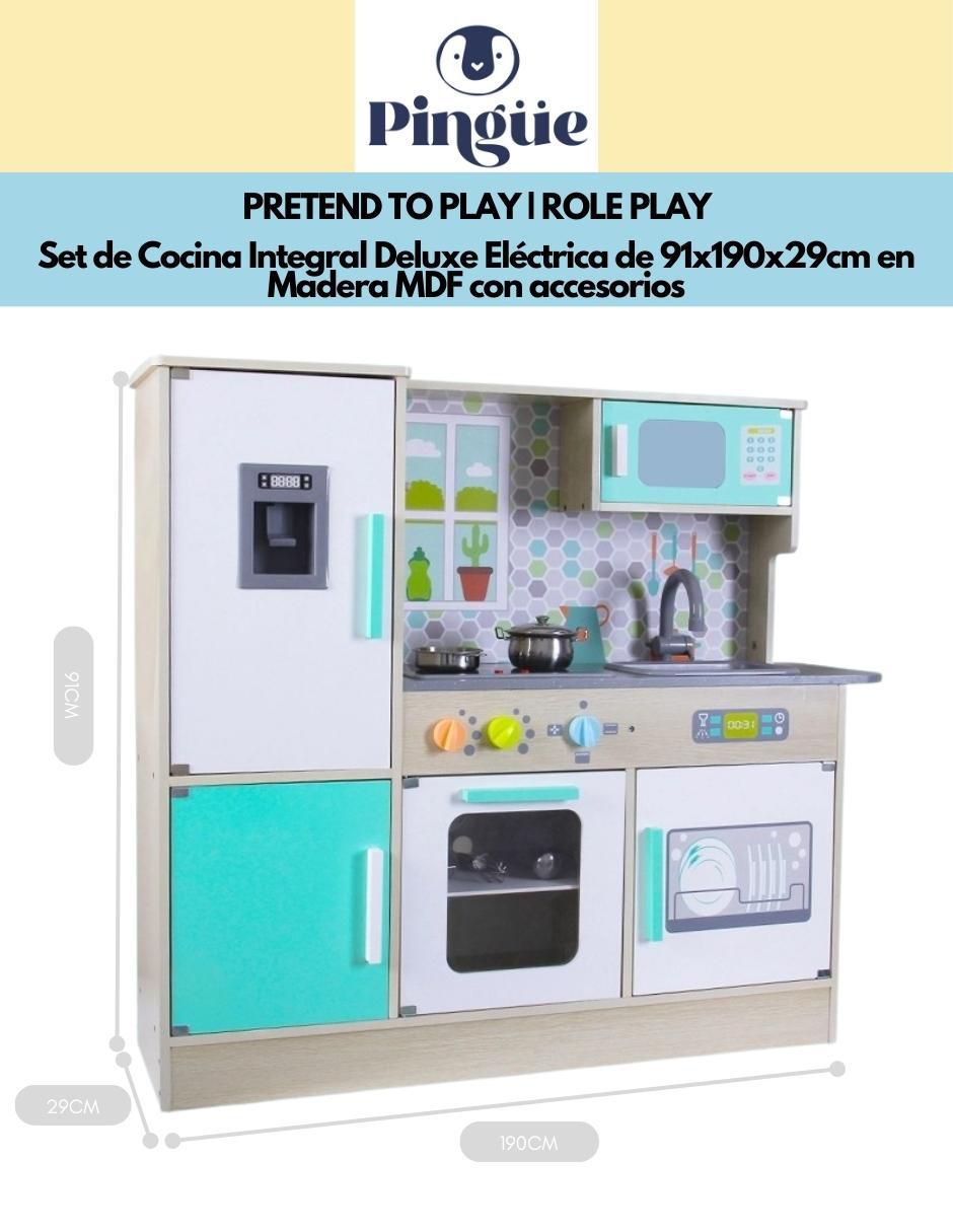 Set de cocina integral deluxe pingüe juego de rol para niños
