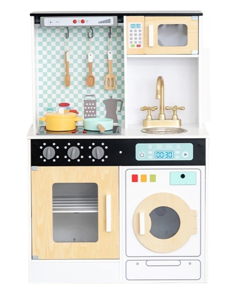 Set de cocina integral de lujo en madera MDF Pingüe juego de rol para niños
