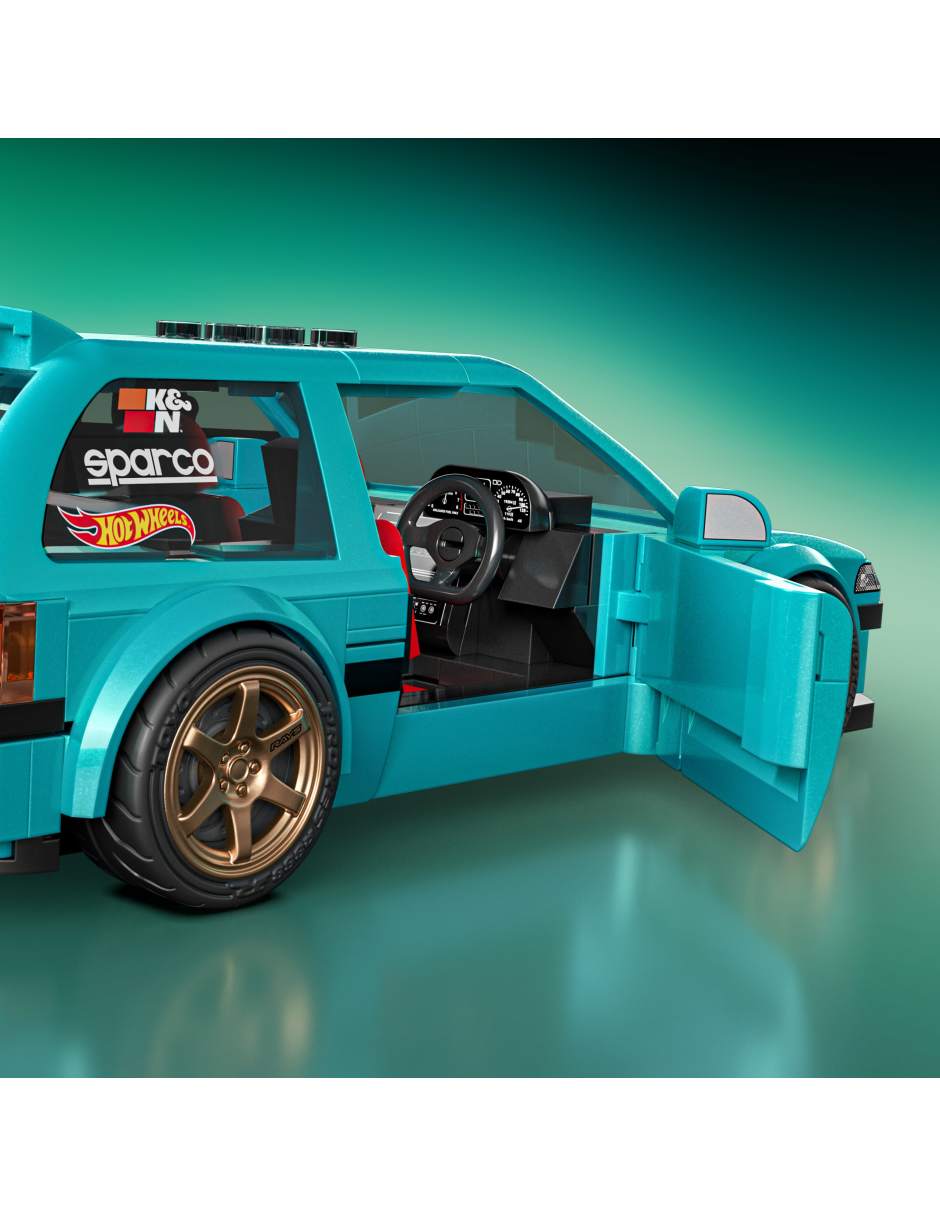 Set Construcción Hot Wheels Speed Custom '90 Honda Civic Ef Jhf62 Mattel Brickshop 6