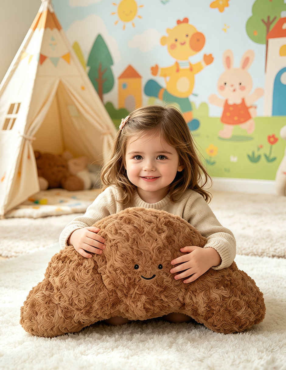 Peluche de croissant de 21 cm 2