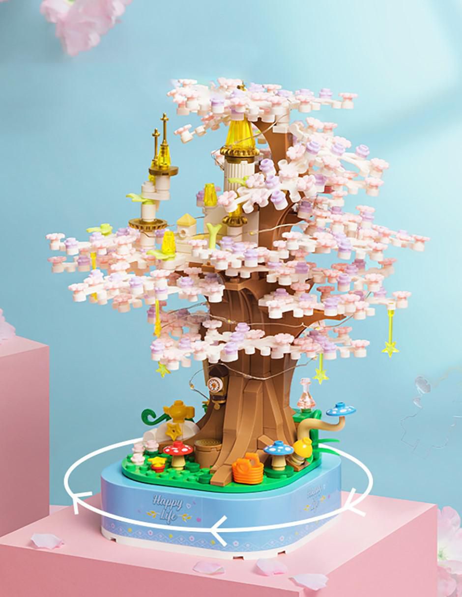 Bloques Cm-top no tiene castillo del árbol de juguete de bloques de construcción Toy810