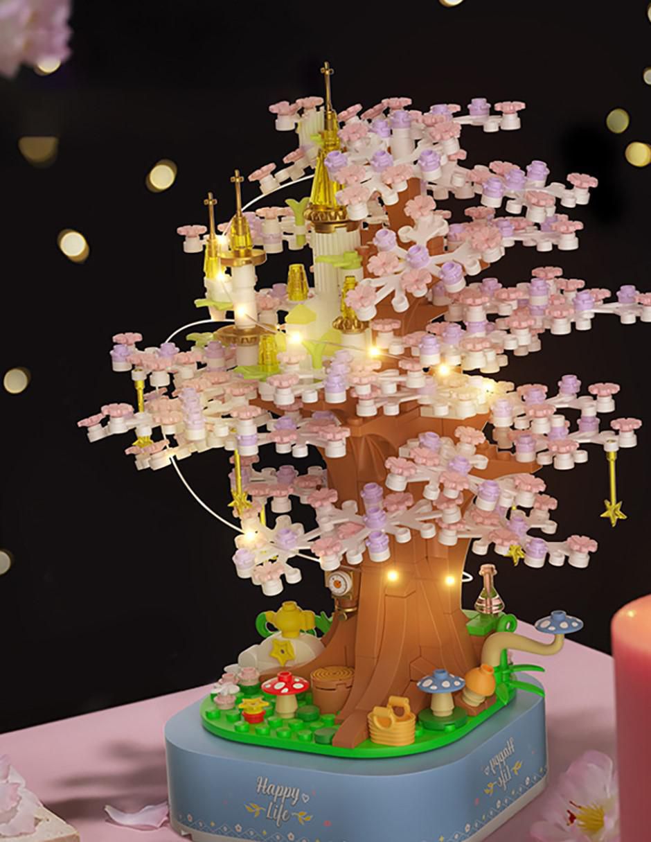 Bloques Cm-top no tiene castillo del árbol de juguete de bloques de construcción Toy810