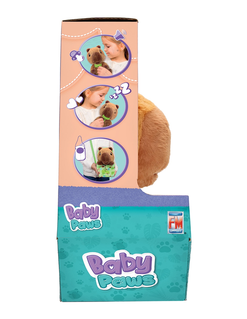 Peluche de capibara animal fotorama baby paws de sin tamaño