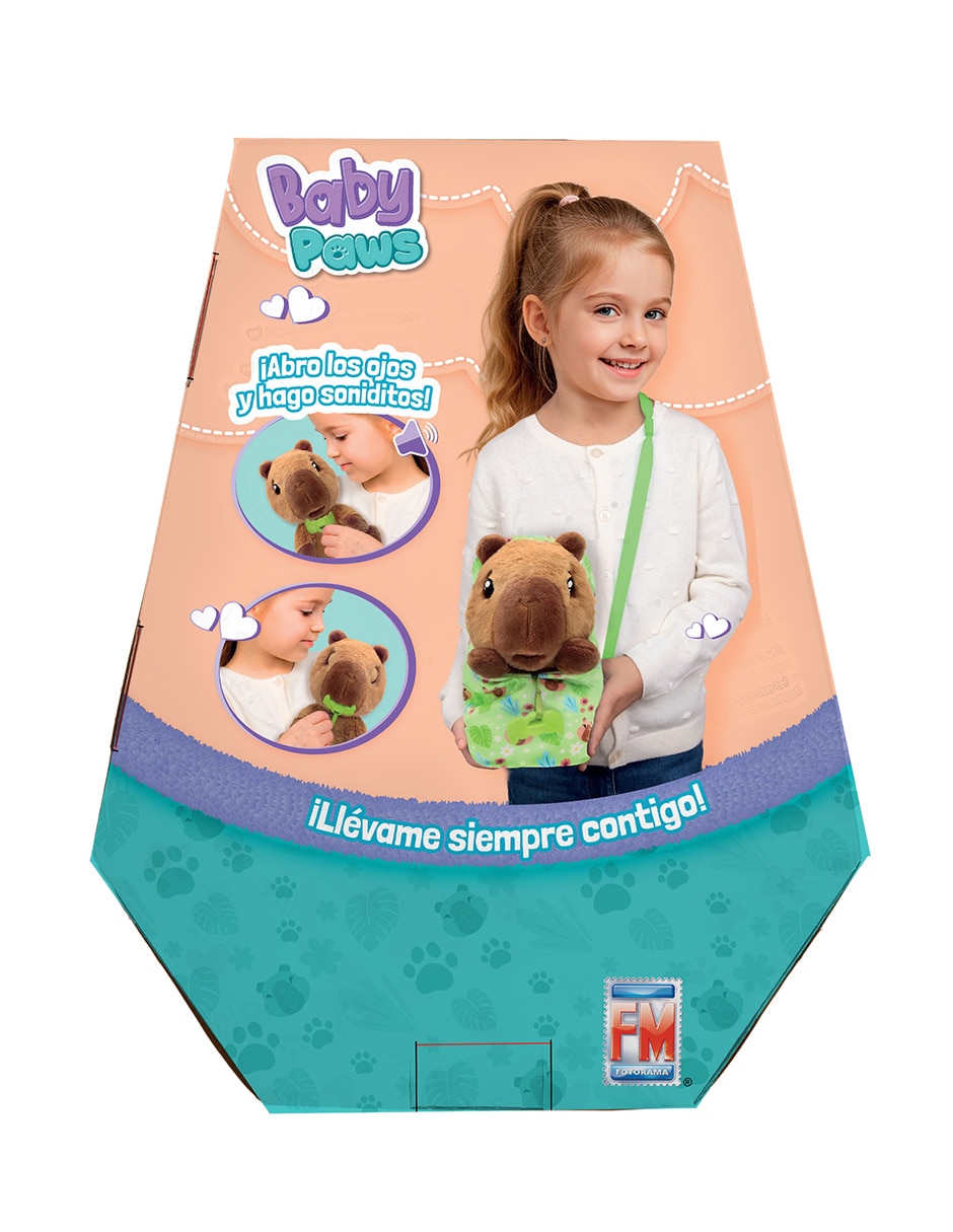 Peluche de capibara animal fotorama baby paws de sin tamaño