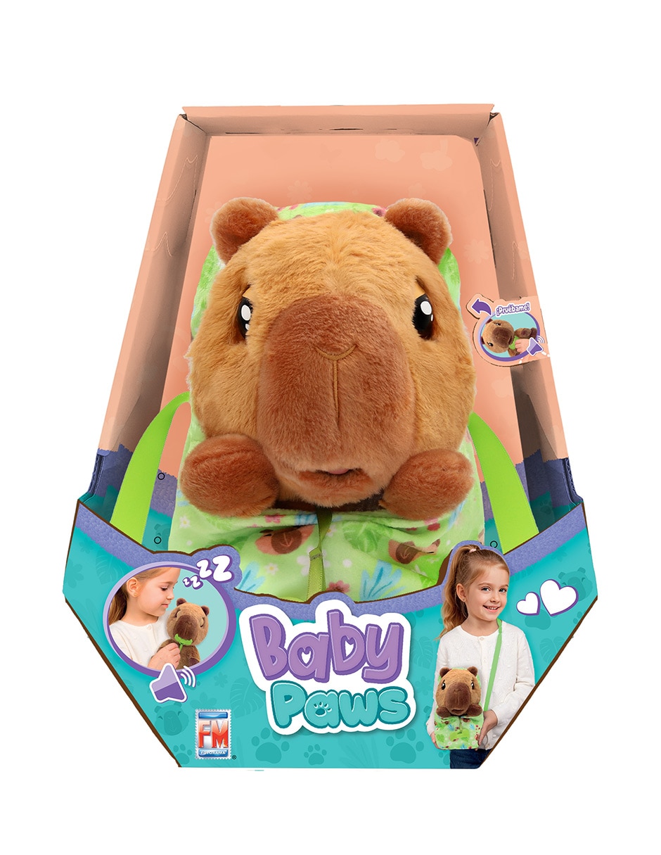 Peluche de capibara animal baby paws de sin tamaño