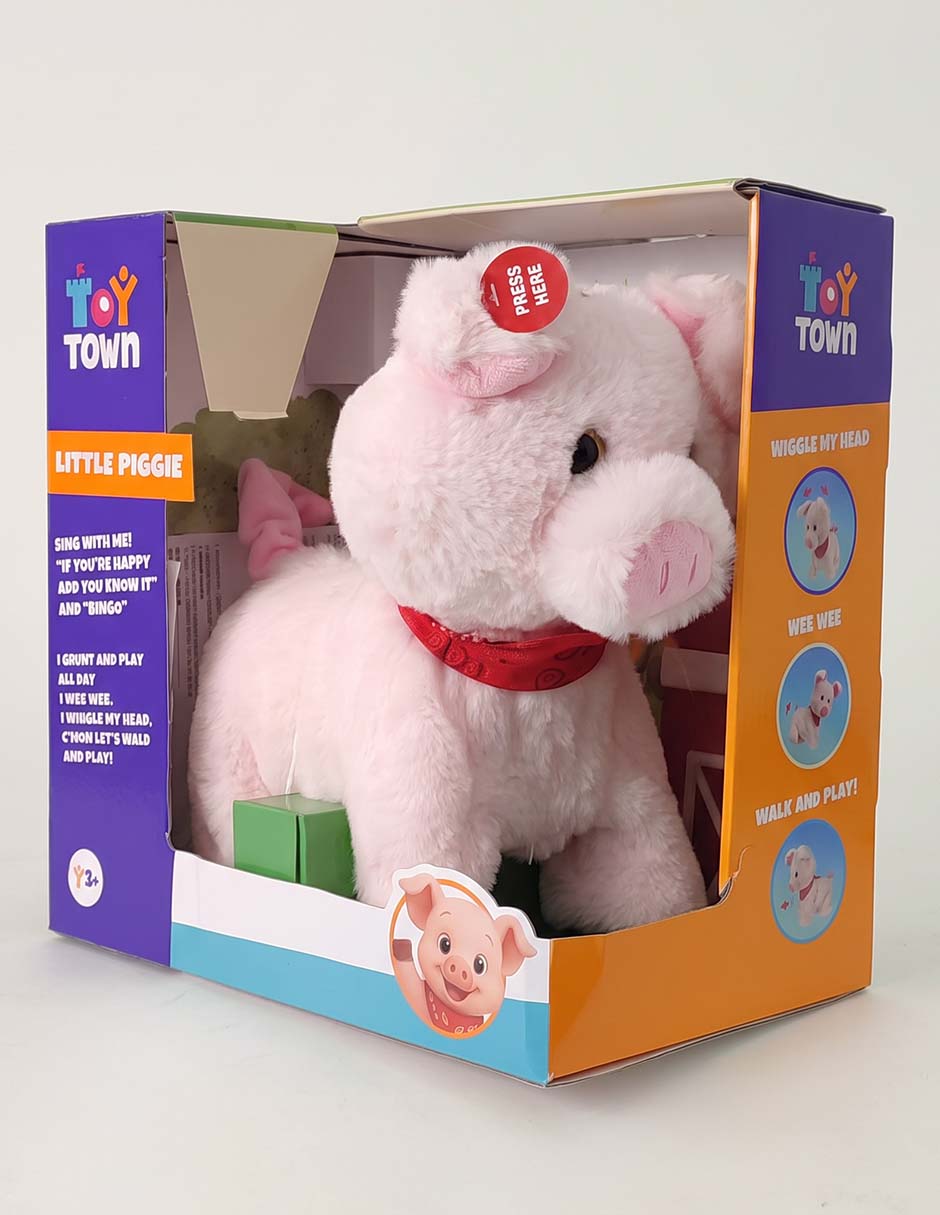 Peluche de cerdo de 28 cm