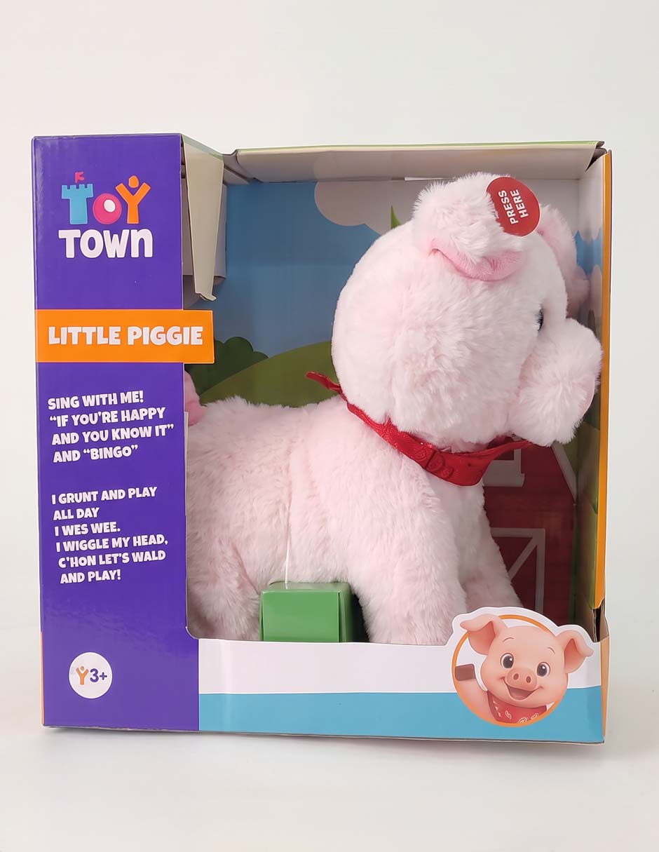 Peluche de cerdo de 28 cm 4