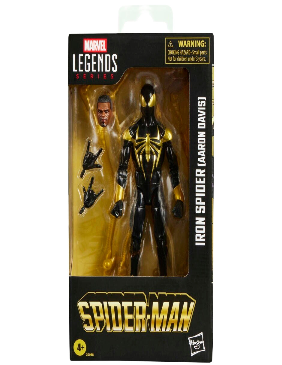 Figura de acción articulada Marvel Avengers Legends Series Iron Spider black and gold collectors Marvel