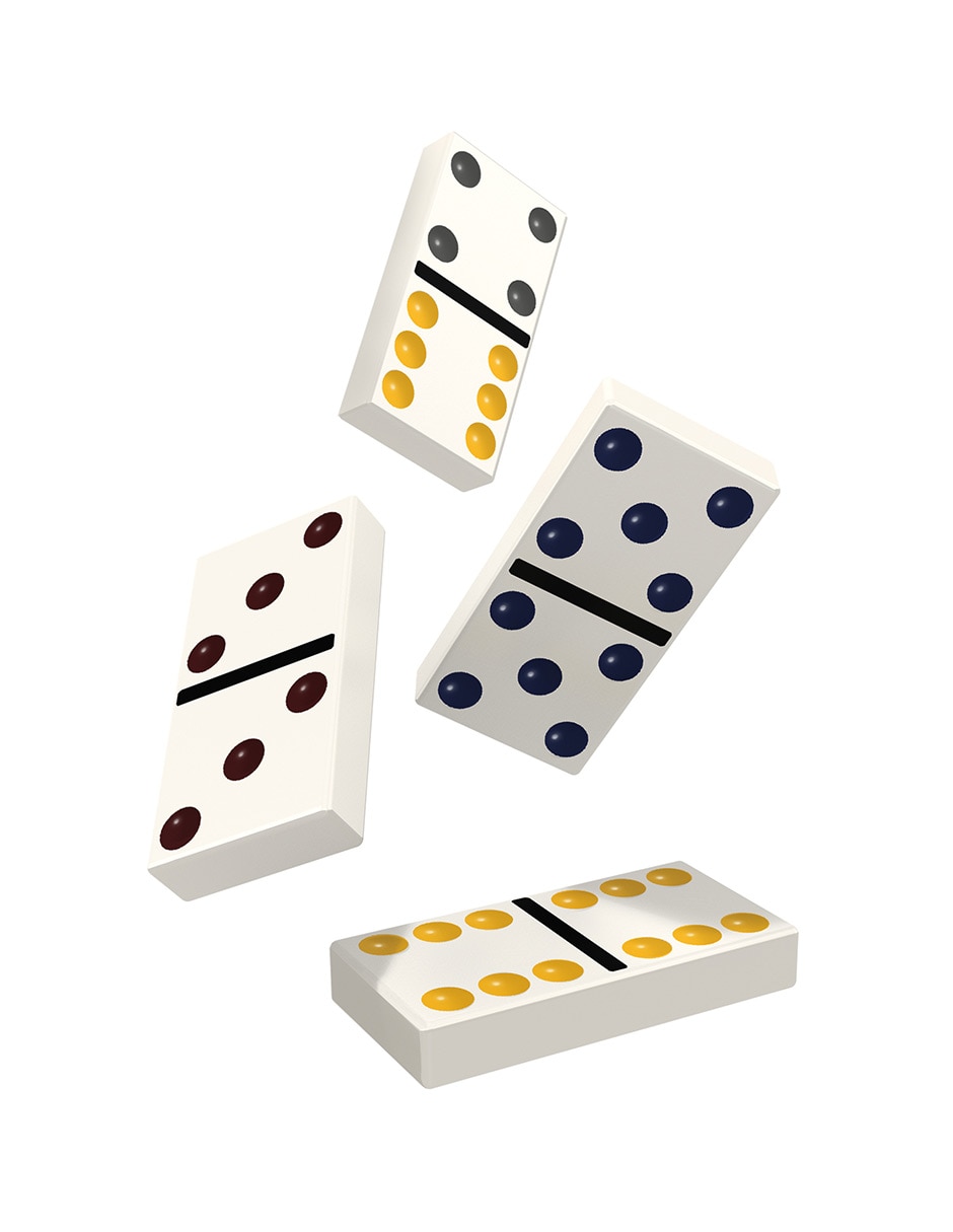 Dominó casino de plástico 2