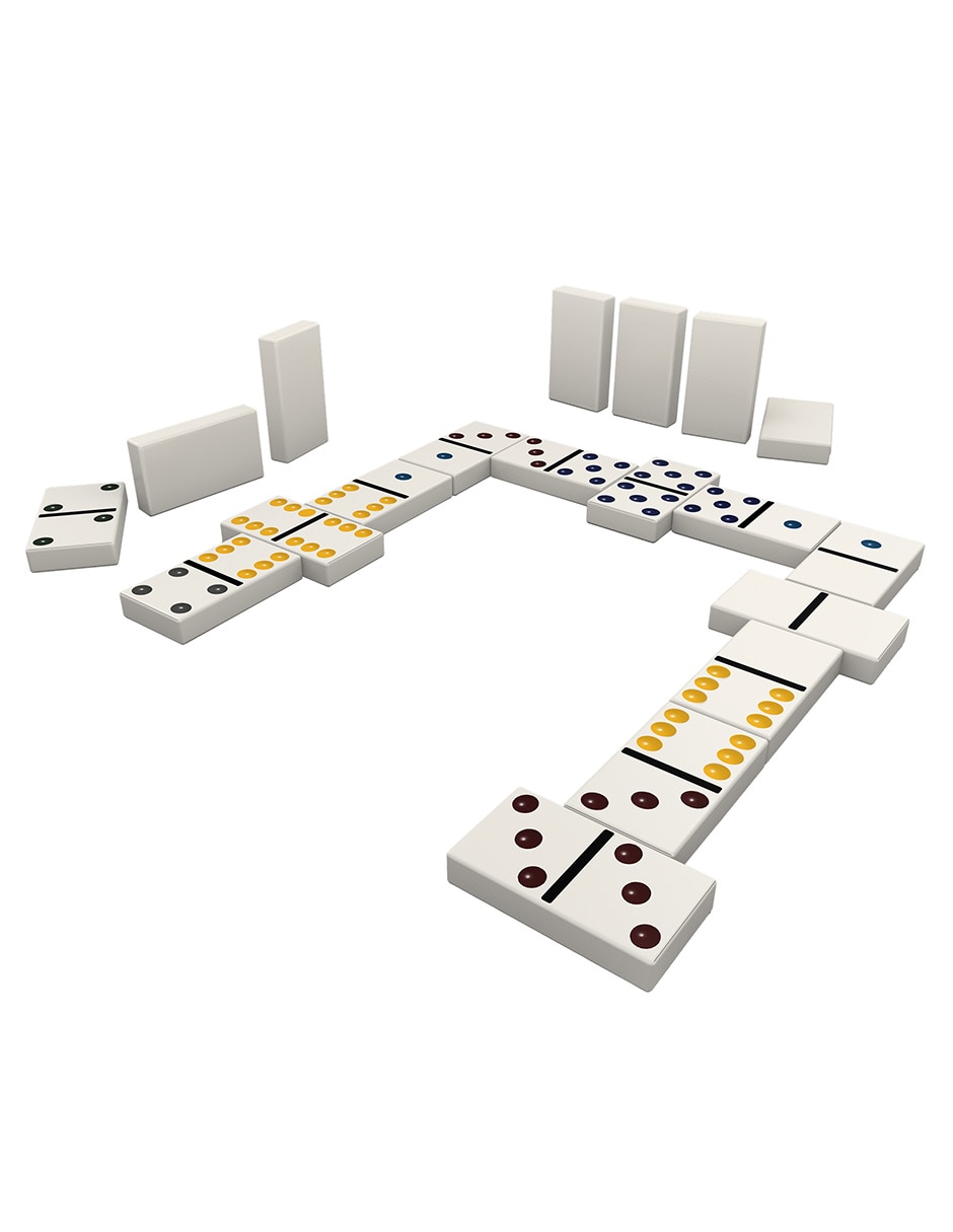 Dominó casino de plástico 4