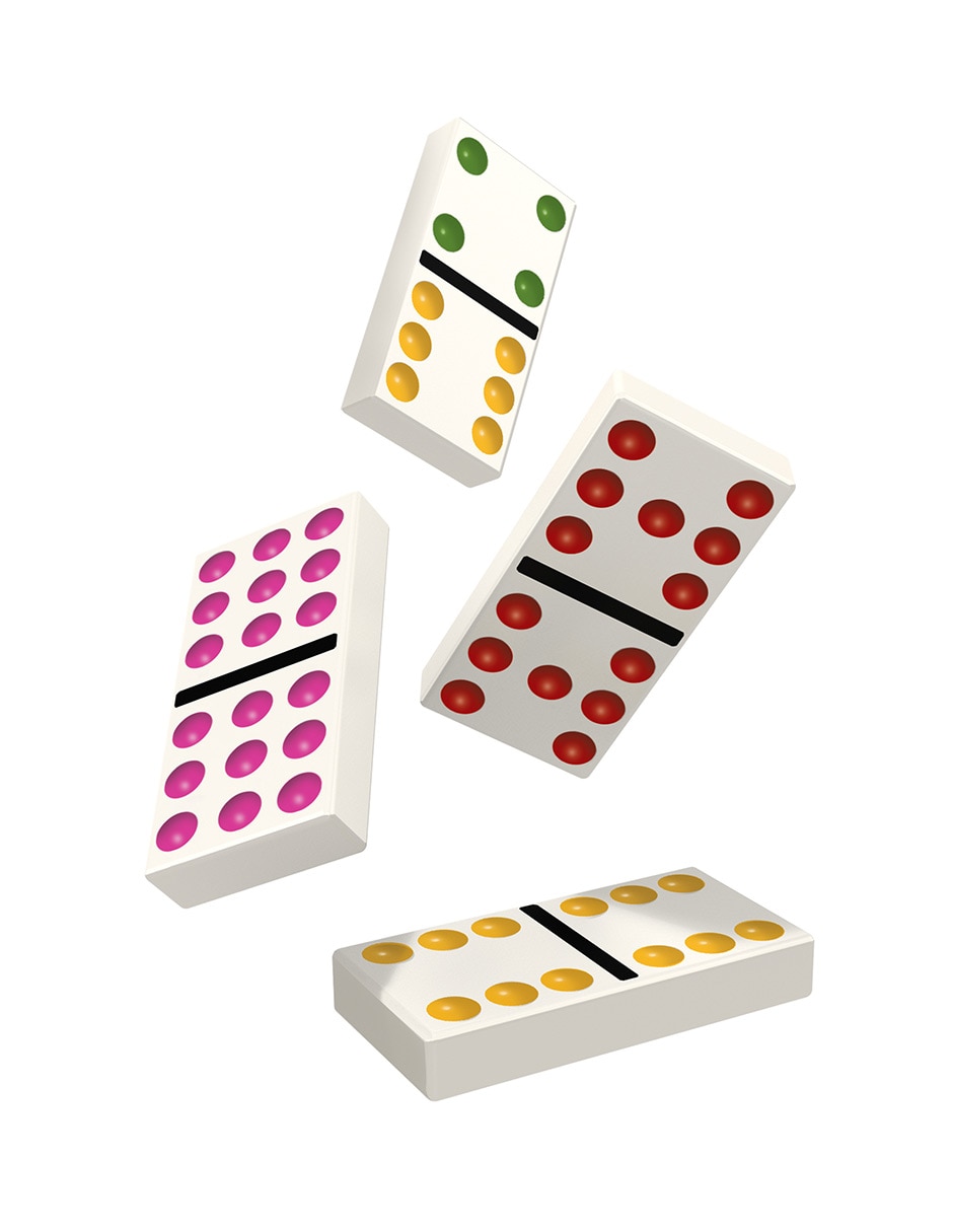 Dominó casino de plástico 2