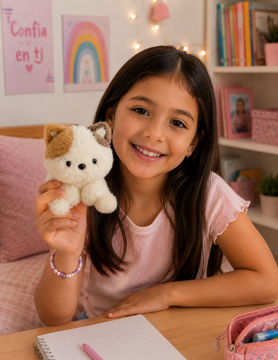 Peluche de gato de 14 cm 2