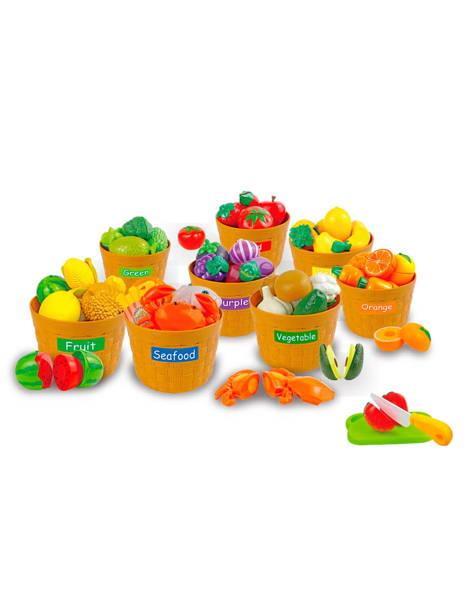 Canastas de frutas y vegetables para niños