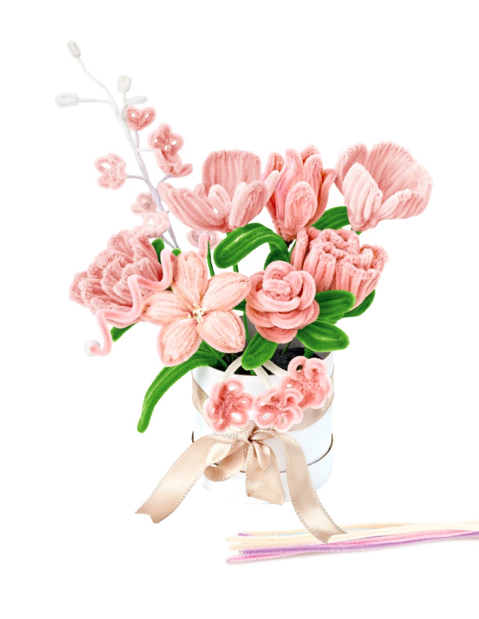 Kit de manualidades Diy pipe cleaner flower play set