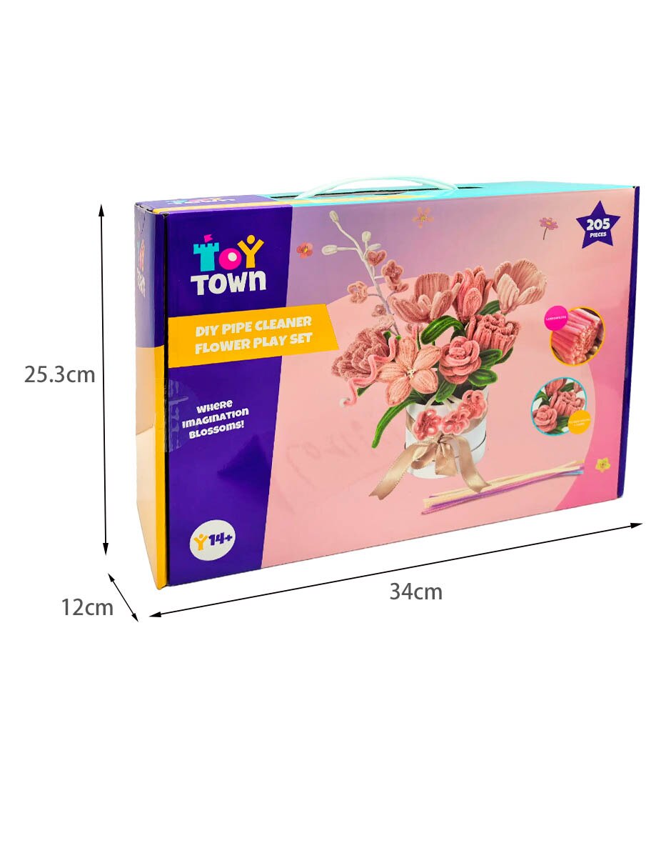 Kit de manualidades Diy pipe cleaner flower play set 6