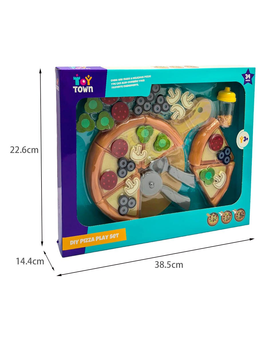 Juego de rol comida Diy pizza play set 2