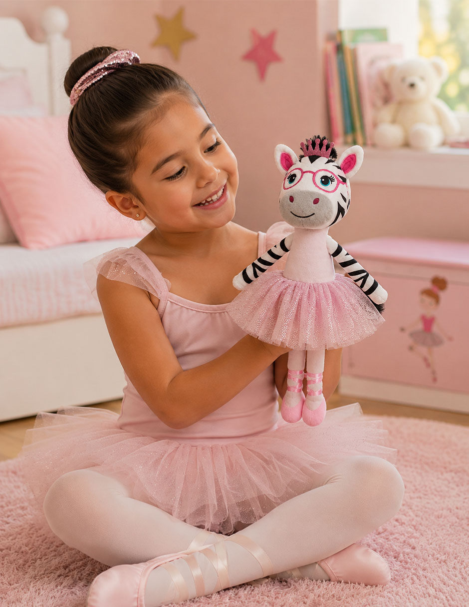 Peluche de cebra de 42 cm 2