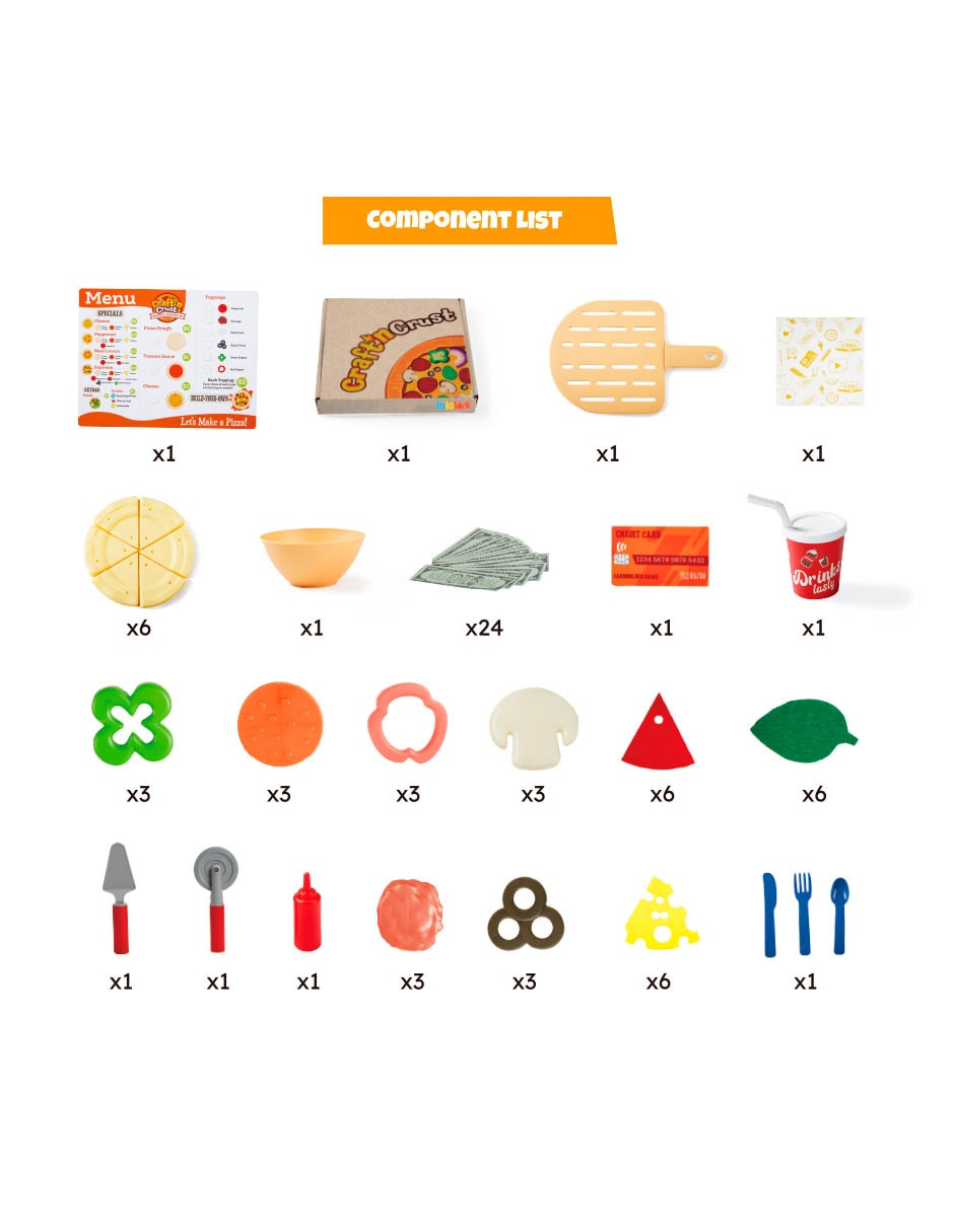 Horno para hacer pizza juego de rol para niños