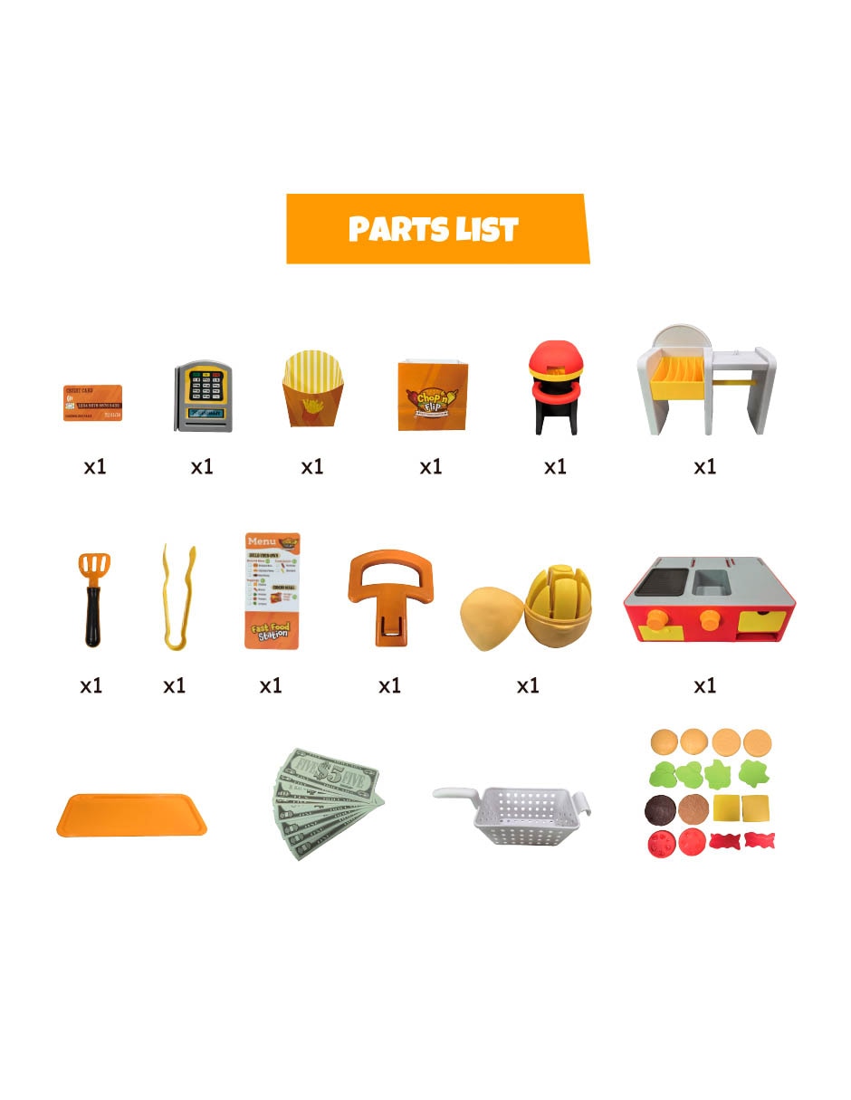 Chop´n Flip Fast Food Station para niños 6