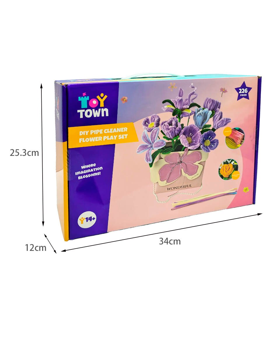Diy Pipe Cleaner Flower Play Set 3