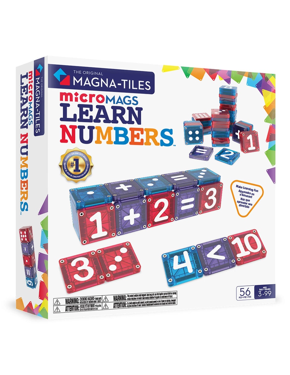 Magnitales MicroMAGS Aprender Números 56 pzas 254055LN