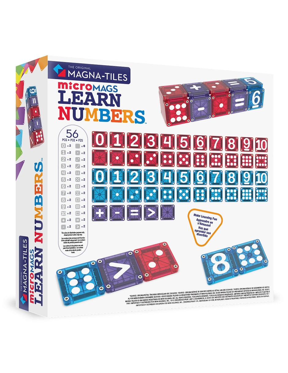 Magnitales MicroMAGS Aprender Números 56 pzas 254055LN
